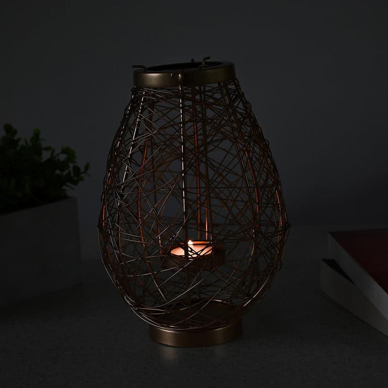 Buy Golden Netted Hanging Tealight Candle Holder Candle Holders from Vaaree