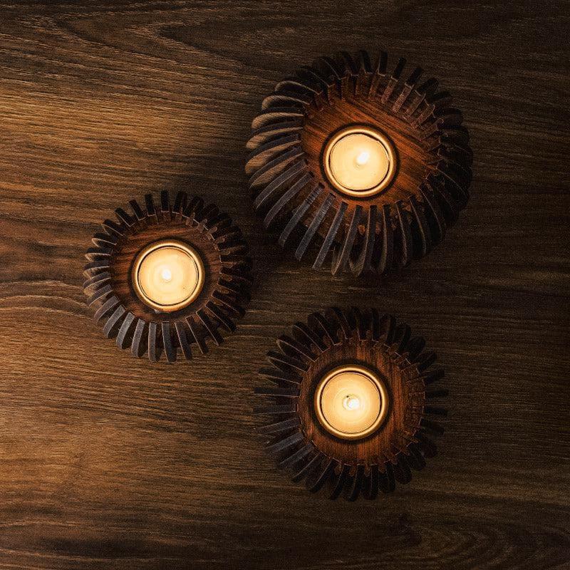 Tea Light Candle Holders - Halcyon Tealight Holder - Set Of Three