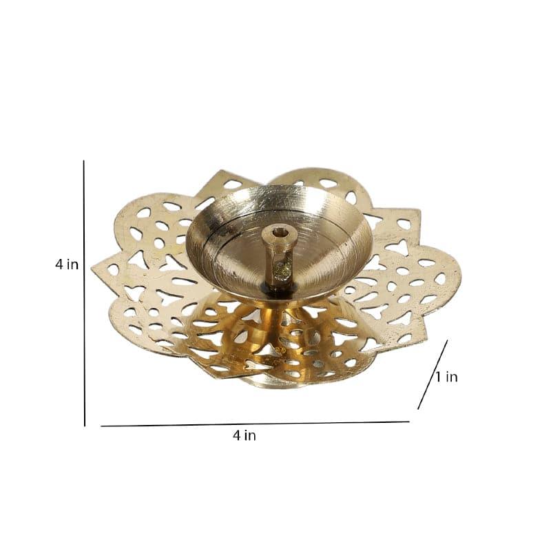 Buy Hastha Brass tealight Candle Holder - Set Of Four Candle Holders from Vaaree