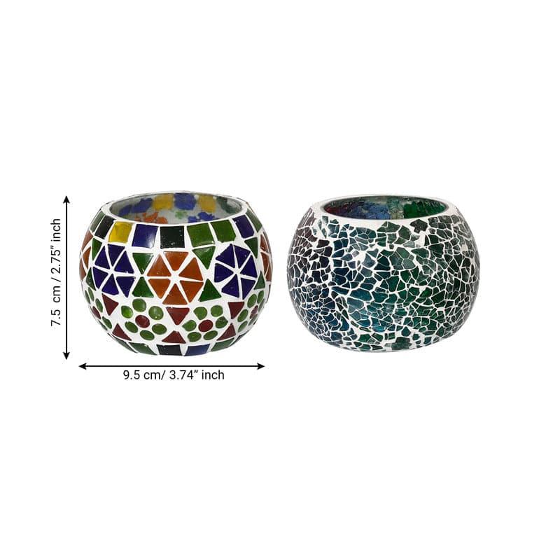 Buy Hasthana Tealight Candle Holder - Set Of Two Candle Holders from Vaaree