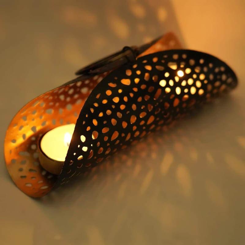 Buy Jali Shadow Tealight Holder Candle Holders from Vaaree