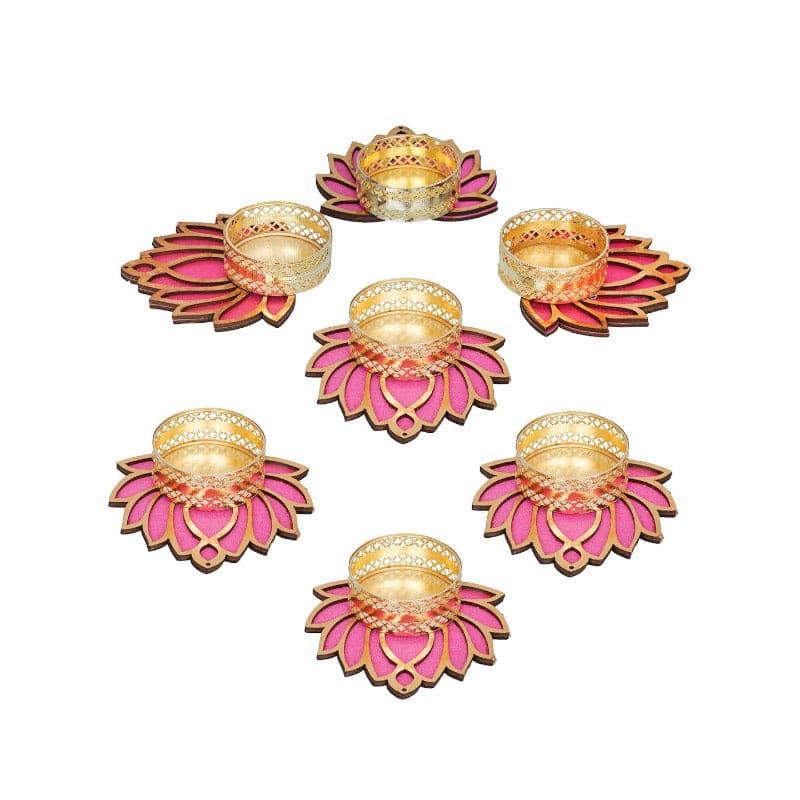 Buy Kamal Kaantha Tealight Candle Holder - Set Of Seven Candle Holders from Vaaree