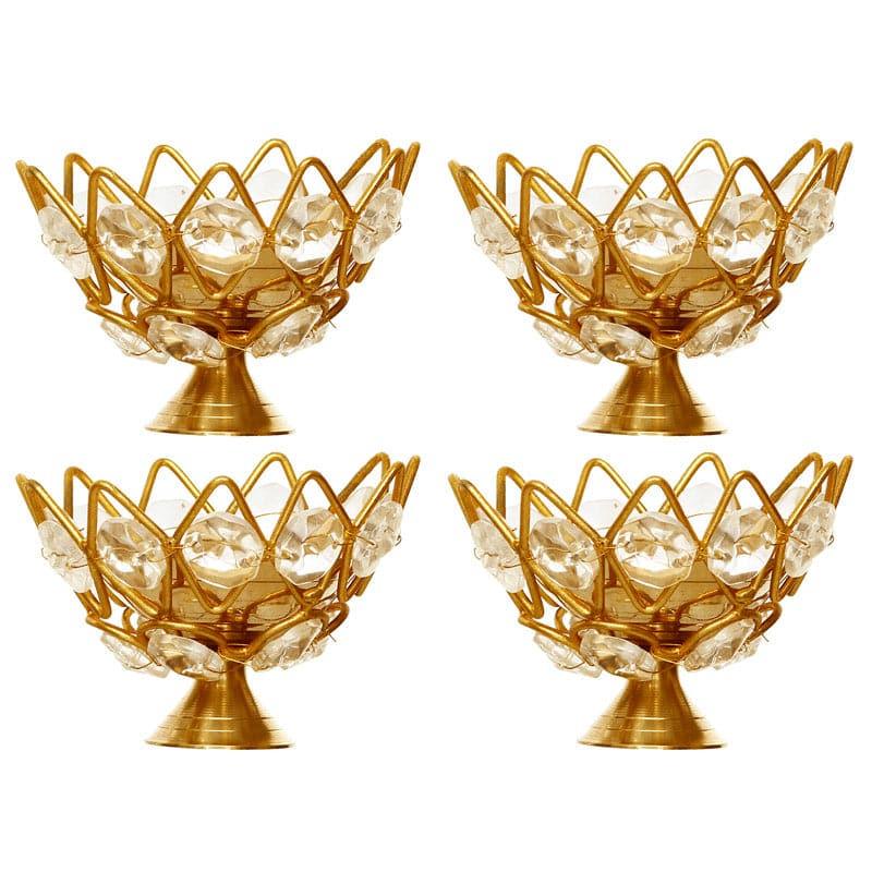 Buy Kamal Kooj Tealight Candle Holder - Set Of Two Candle Holders from Vaaree