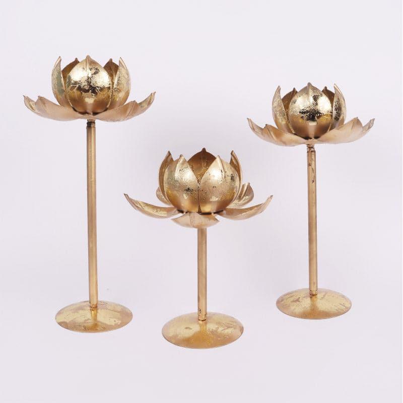 Buy Kamalya Tealight Holder - Set Of Three Candle Holders from Vaaree