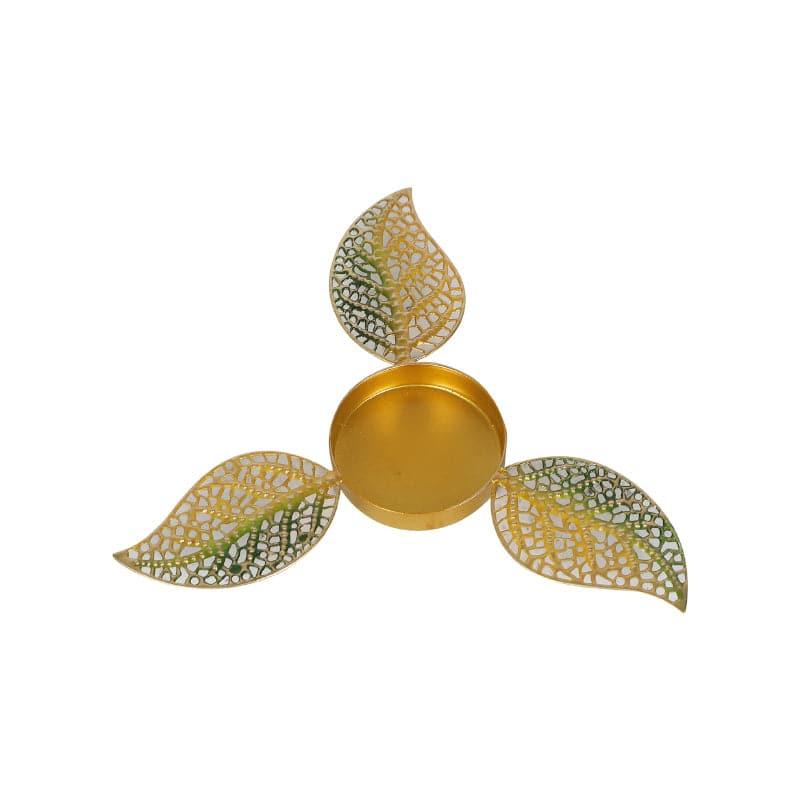 Buy Tea Light Candle Holders - Leafy Ethnic Tealight Candle Holder - Set Of Two at Vaaree online