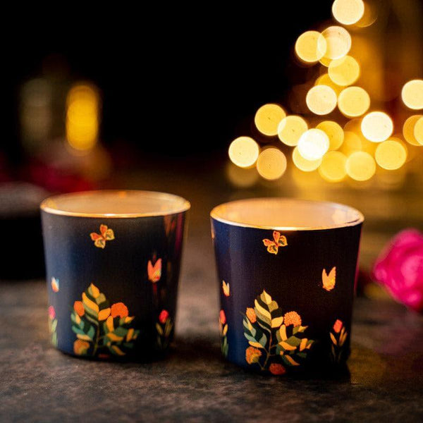 Buy Martia Bliss Candle Votive - Set Of Two Candle Holders from Vaaree