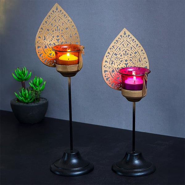 Buy Masthara Tealight Candle Holder - Set Of Two Candle Holders from Vaaree