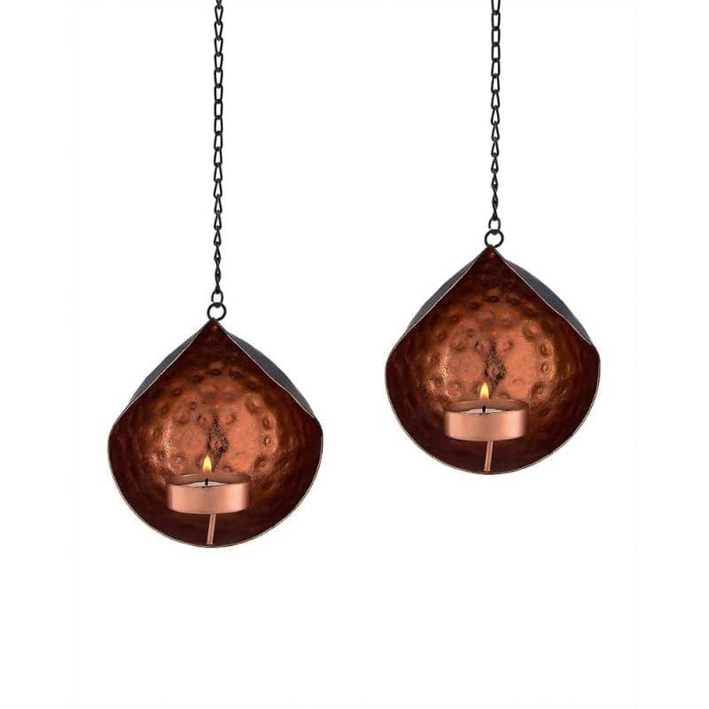 Buy Moora Tea Light Hanging - Set Of Two Candle Holders from Vaaree