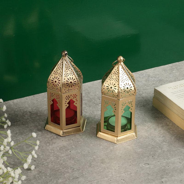 Buy Morrocan Maison Tealight Cande Holder - Set Of Two Candle Holders from Vaaree