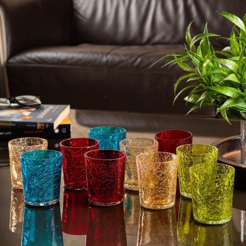 Buy Tea Light Candle Holders - Multicolor Tealight Candle Holders - Set Of Ten at Vaaree online