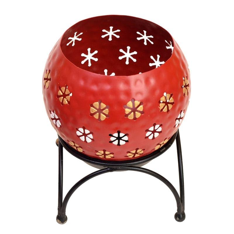 Buy Nahusha Tealight Candle Holder (Red) - Set Of Two Candle Holders from Vaaree