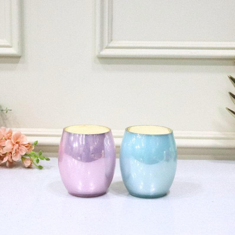 Buy Nami Votive (Purple & Blue) - Set Of Two Candle Holders from Vaaree