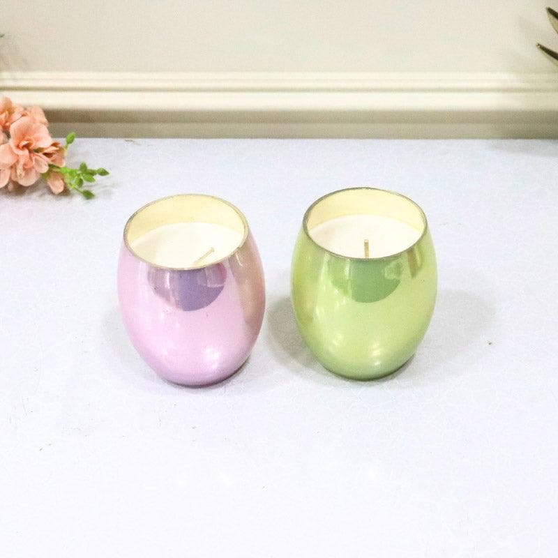 Buy Nami Votive (Purple & Green) - Set Of Two Candle Holders from Vaaree