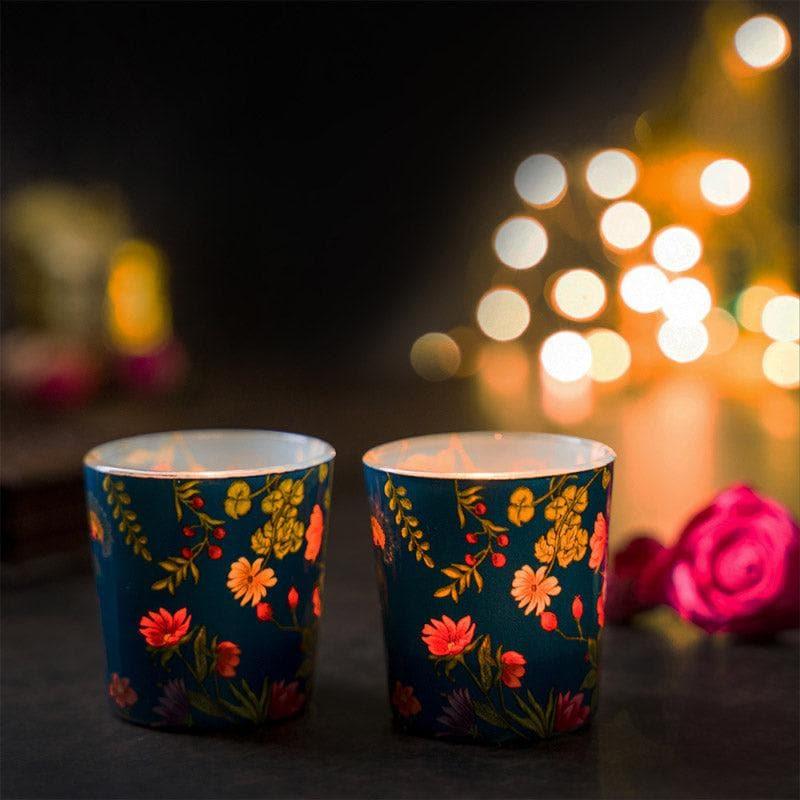 Buy Night Bloom Candle Votive - Set Of Two Candle Holders from Vaaree