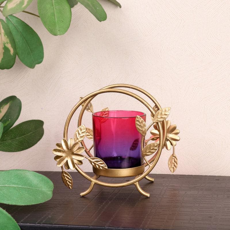Tea Light Candle Holders - Oakley Floral Spiral Tealight Holder