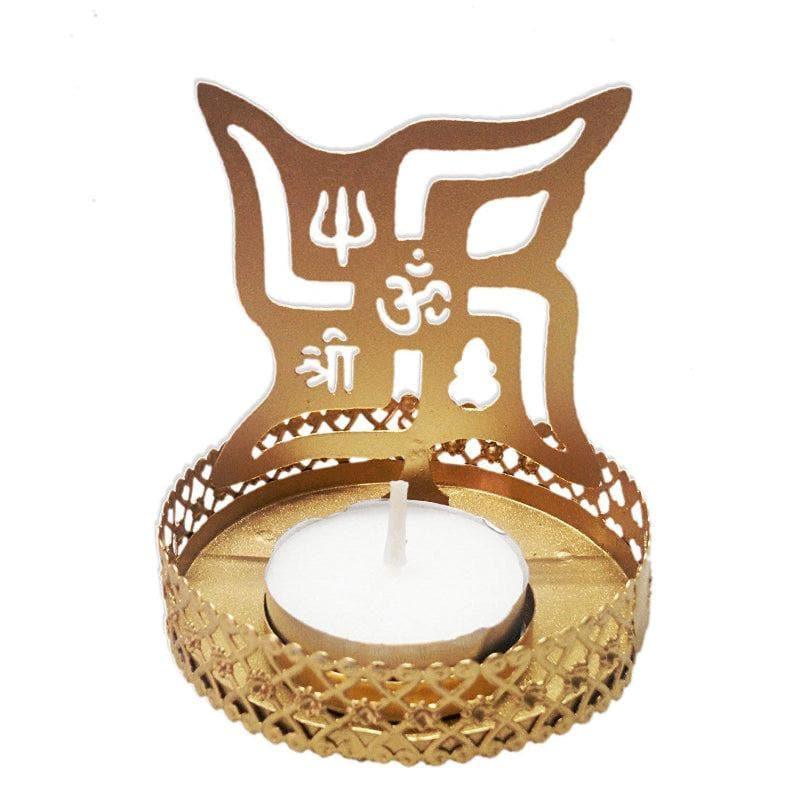 Tea Light Candle Holders - Om Shadow Tealight Holder