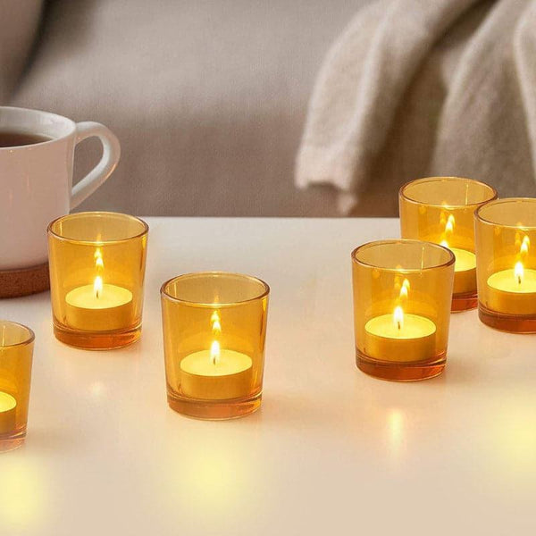 Buy Plera Tealight Candle Holder (Yellow) - Set Of Six Candle Holders from Vaaree