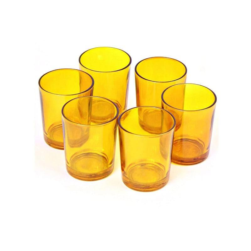 Buy Plera Tealight Candle Holder (Yellow) - Set Of Six Candle Holders from Vaaree