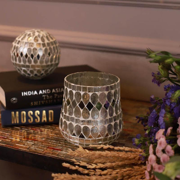 Buy Polaris Mosaic Candle Holder Candle Holders from Vaaree