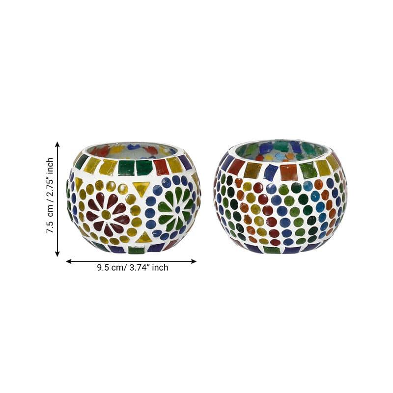 Buy Punarva Tealight Candle Holder - Set Of Two Candle Holders from Vaaree