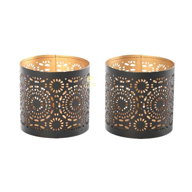 Buy Qiota Tealight Candle Holder - Set Of Two Candle Holders from Vaaree