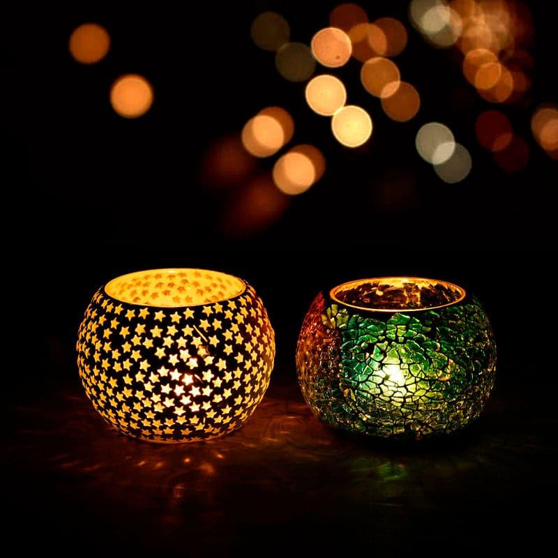 Buy Revathi Tealight Candle Holder - Set Of Two Candle Holders from Vaaree