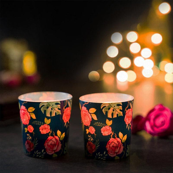 Buy Rosey Morning Candle Votive - Set Of Two Candle Holders from Vaaree