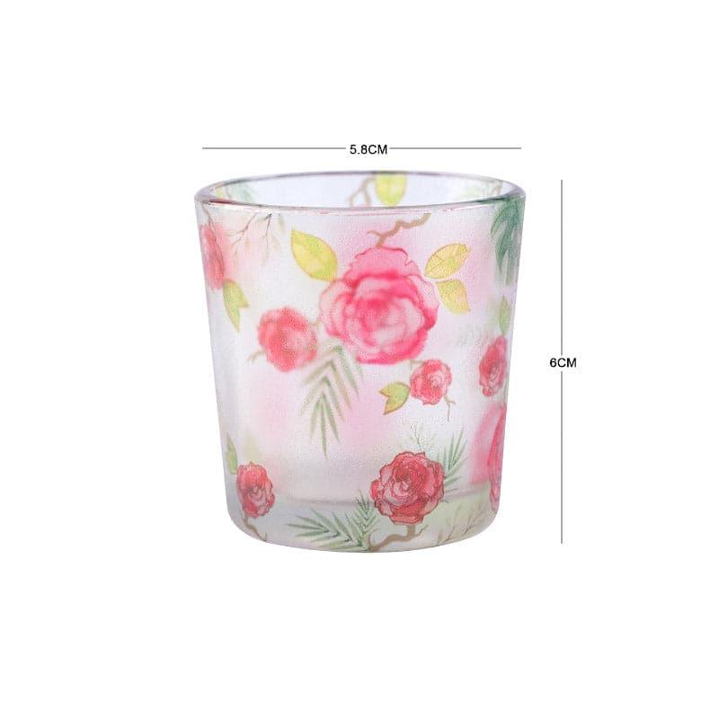 Buy Rosey Romance Candle Votive - Set Of Two Candle Holders from Vaaree