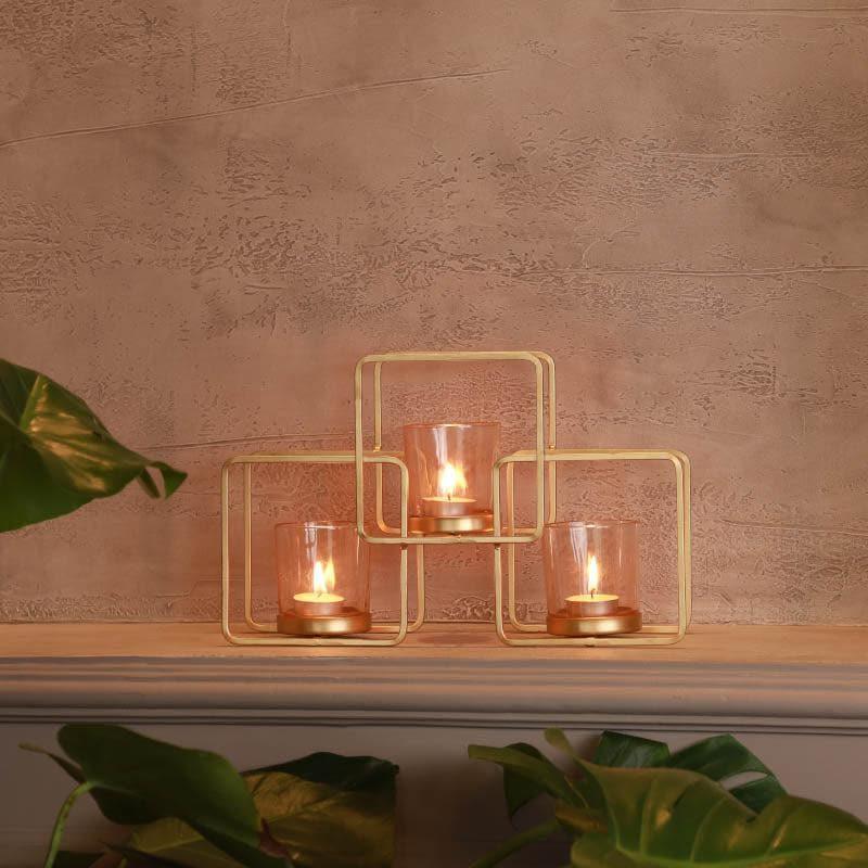 Buy Roxana Pink Candle Holder Candle Holders from Vaaree