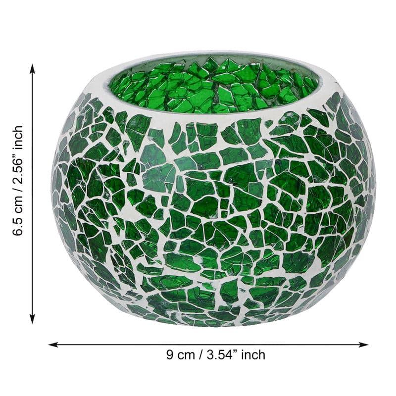 Buy Sabaa Mosaic Tealight Candle Holder - Green Candle Holders from Vaaree