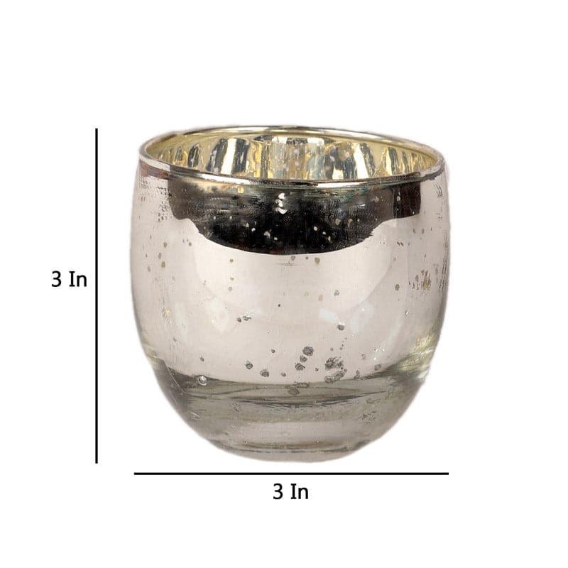 Buy Secura Tealight Candle Holder (Silver) - Set Of Four Candle Holders from Vaaree