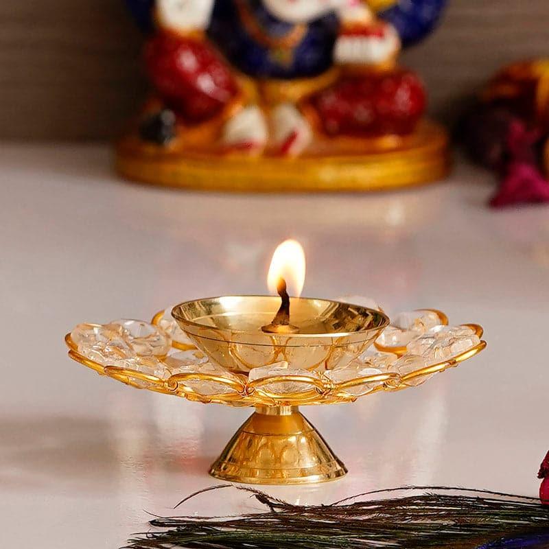 Buy Shanta Crystal Tealight Holder - Small Candle Holders from Vaaree