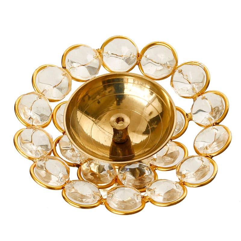 Buy Shanta Crystal Tealight Holder - Small Candle Holders from Vaaree