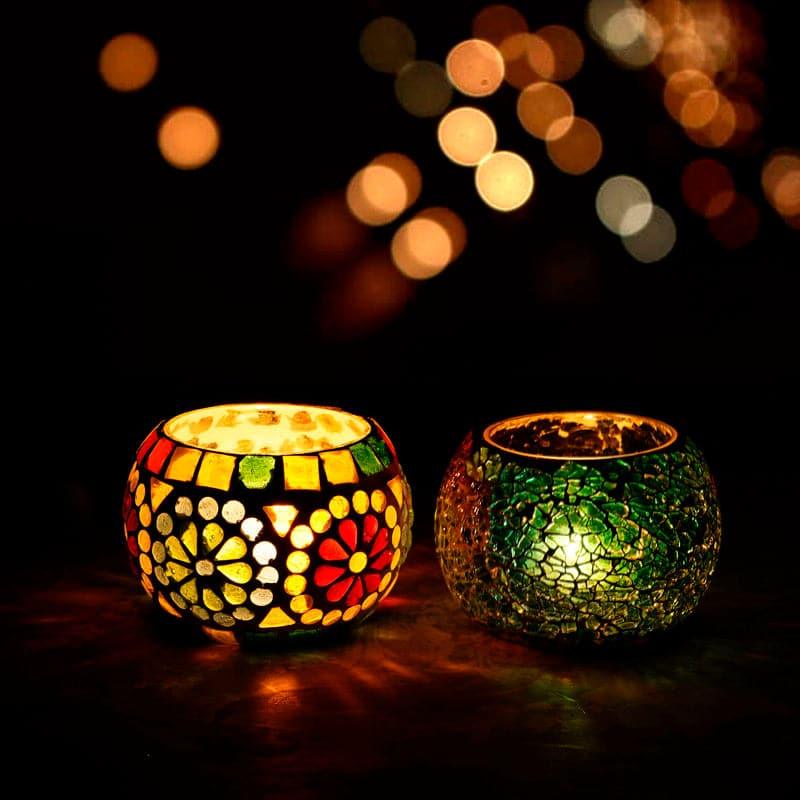 Buy Shraavana Tealight Candle Holder - Set Of Two Candle Holders from Vaaree