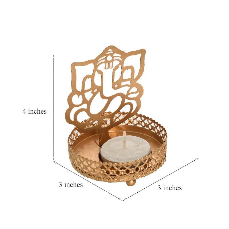 Buy Shri Ganesha Tealight Candle Holder Candle Holders from Vaaree