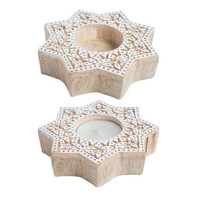 Buy Star Magic Tealight Candle Holder - Set Of Four Candle Holders from Vaaree