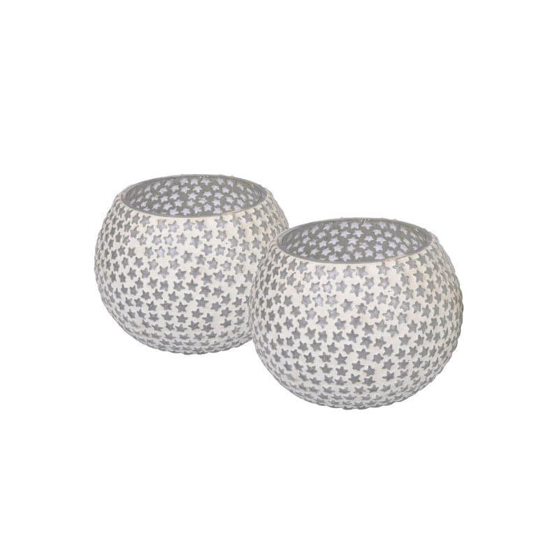 Buy Starry Muse Tealight Candle Holder - Set Of Two Candle Holders from Vaaree