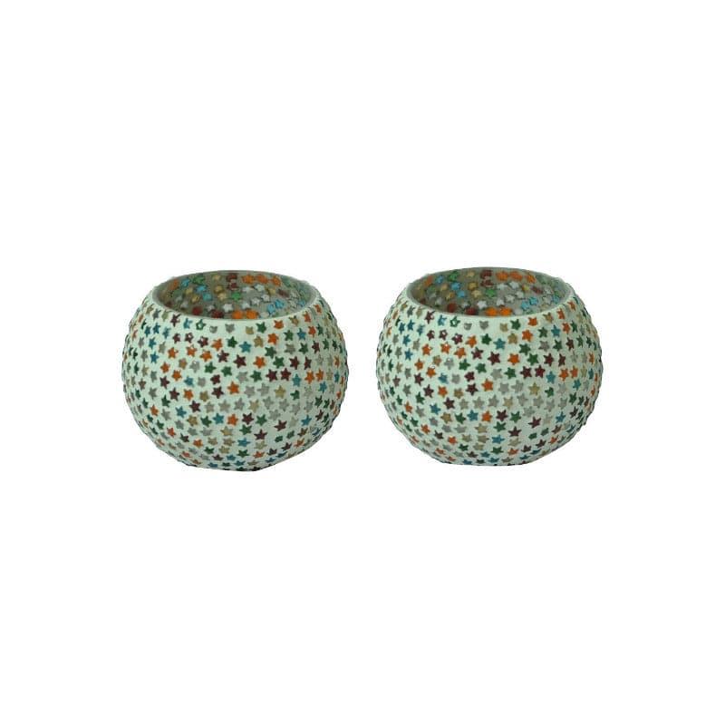 Buy Starry Solace Tealight Candle Holder - Set Of Two Candle Holders from Vaaree