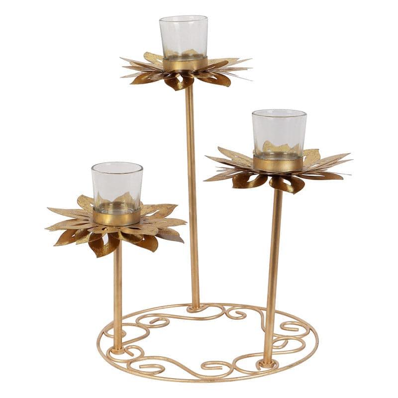 Buy Sunflower Bloom Tealight Candle Holder Candle Holders from Vaaree