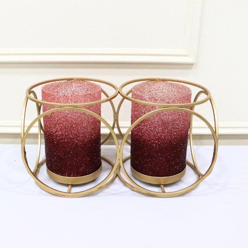 Buy Suzette Double Votive - Pink Candle Holders from Vaaree