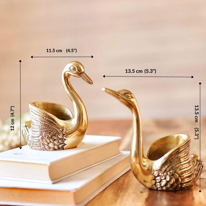 Buy Swan Duo Candle Holder - Set Of Two Candle Holders from Vaaree