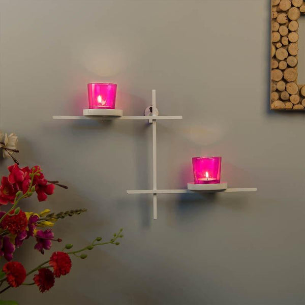 Buy Terra Luminaire Votive Duo (Pink) - Set Of Two Candle Holders from Vaaree