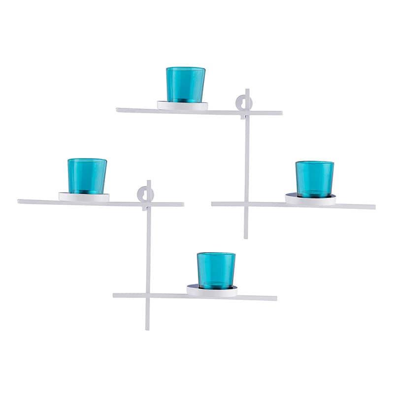 Buy Terra Luminaire Votive Duo (Turquoise) - Set Of Two Candle Holders from Vaaree