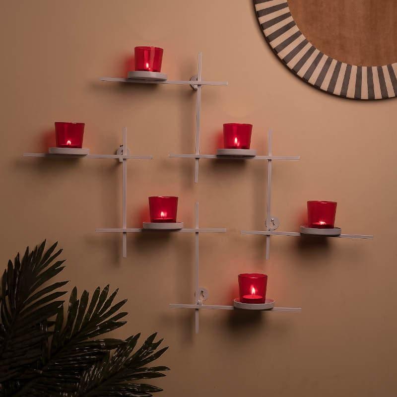 Buy Terra Luminaire Votive Trio (Red) - Set Of Two Candle Holders from Vaaree