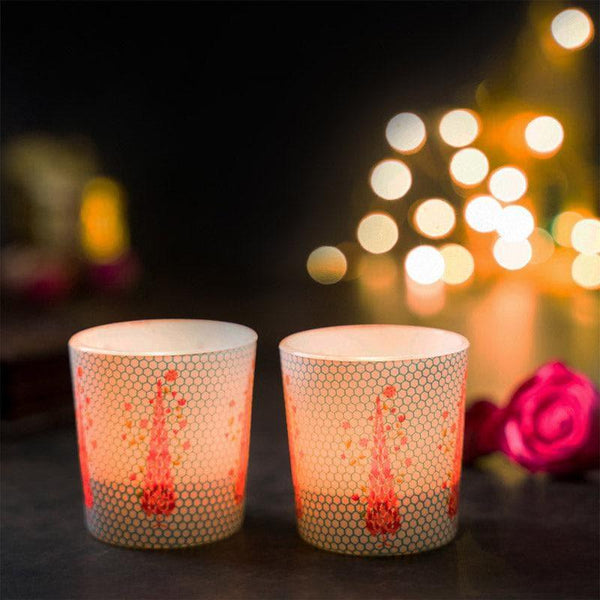 Buy Tree Of Fire Candle Votive - Set Of Two Candle Holders from Vaaree