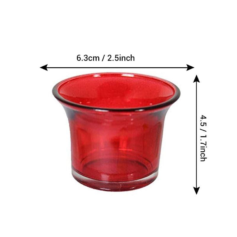 Buy Uthena Tealight Candle Holder (Red) - Set Of Six Candle Holders from Vaaree