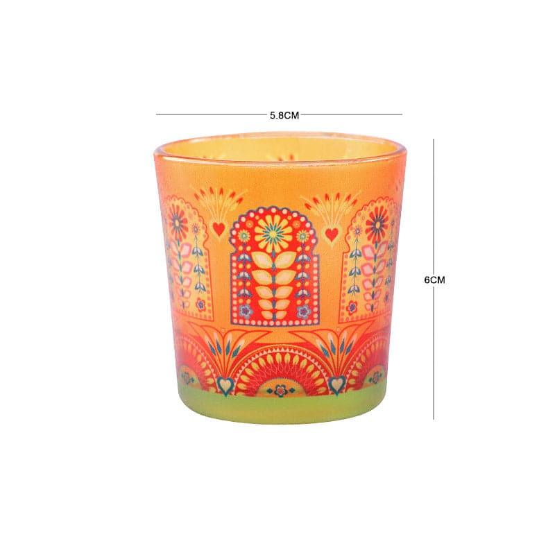 Buy Vibrant Jharokha Candle Votive - Set Of Two Candle Holders from Vaaree