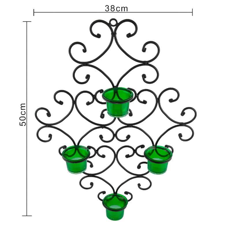 Buy Victorian Candle Holder - Green Candle Holders from Vaaree