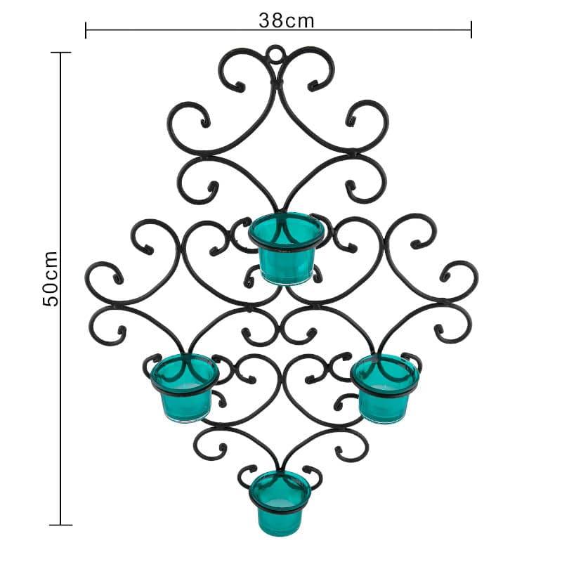 Buy Victorian Candle Holder - Teal Candle Holders from Vaaree