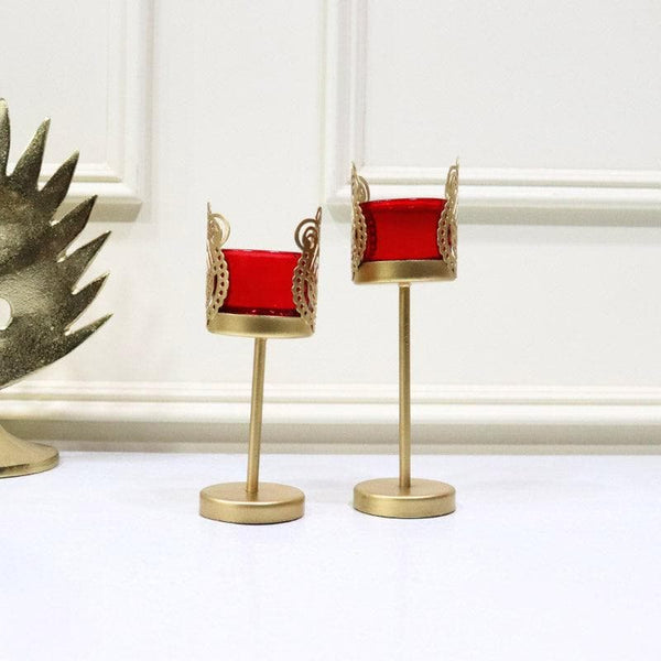Buy Tea Light Candle Holders - Vitra Votive Stand - Set Of Two at Vaaree online